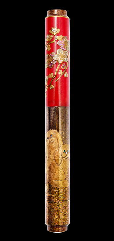 CELEBRATING THE YEAR OF THE DOG - Maki-e fountain pen, an artistic tribute to canine symbolism.